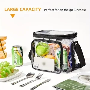 1pc Bento Bag With Adjustable Strap, Ice Pack Multifunctional Outdoor Picnic Bag, Lunch Bag, Waterproof Bag, Lunch Box Bag, Hand Wash, Insulated Lunch Container Picnic Bag For Teenagers And Workers At School, Classroom, Canteen, Back School