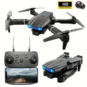 E99 Pro Remote Control Drone, HD Camera, Double Folding FPV, One-click Takeoff And Landing, Fixed Height Hover, 360° Flip Stunt, Suitable For Beginners