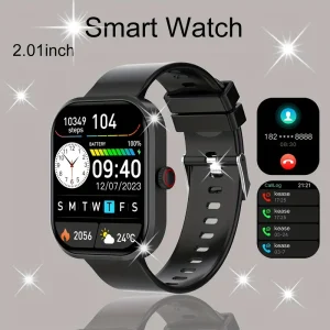 Hot 2023 New 2.01-inch Full-screen Touch Smartwatch Strap For Sports Outdoor Smartwatch, Dialing/answering Phone, Pedometer Call Information Alert Multi-functional Smartwatch, Wireless Connectivity Is Available For Android And IPhone Phones