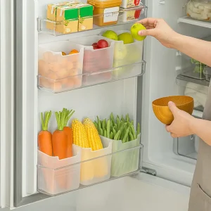 10pcs Refrigerator Side Door Storage Box, Vegetable, Fruit Classification, Preservation Box Sundries Storage Box, Ginger Garlic Storage Box