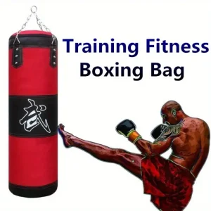 Empty Boxing Punching Bag, Heavy MMA Training Fitness Kick Fight Boxing Bag, Indoor/Outdoor Fitness Equipment