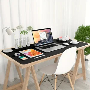 Desk Pad Protector,Mouse Pad/ Mat, Leather Desk Mat, Non-Slip PU Leather Desk Blotter,Laptop Desk Pad,Waterproof Writing Pad For Office And Home