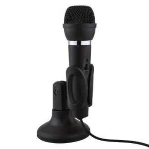 Omnidirectional Laptop Desktop Computer 3.5mm Interface With Stand Microphone