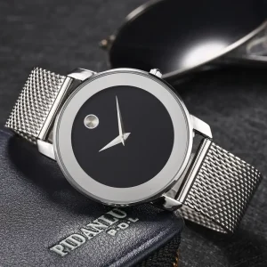 Fashion Elegant Quartz Wrist Watch With Ultrathin Steel Strap For Men And Women