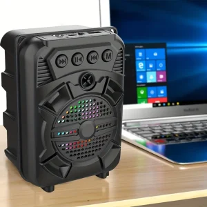 Portable Speaker, Wireless Speaker, Desktop Speaker For Smartphones And Tablet Speakers 5W, Supports USB With RGB Light Outdoor Audio TWS Pairing ZQS1315