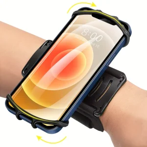 1pc Phone Holder For Running Wristband 360° Rotatable Wrist Armband Case For IPhone 15 14 13 12 11 Pro Max Mini Xs XR X 8 Plus For Samsung Galaxy Note 21 S20 LG For Pixel For Sports Workout Jogging