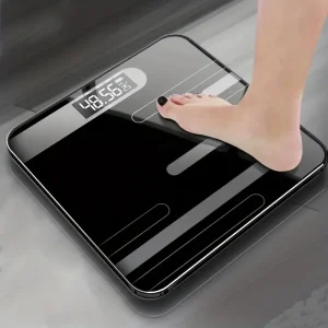 1pcs Electronic Weight Scale, Digital Smart Health Scale, Precision Floor Weight Scale, LCD Display Glass Digital Body Scale , Bathroom Tools