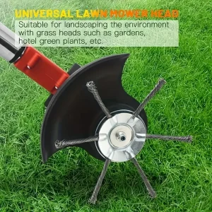 1pc Steel Wire Grass Trimmer Head, Sturdy And Wear-Resistant Weed Eater Wire Trimmer Head Cutter Replacement For Angle Grinders Rust Paint Grass Weed Removal Multifunctional Tool (3/6 Cutter Heads)