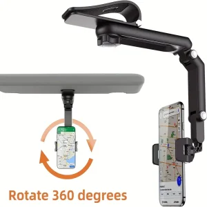Universal Car Mobile Phone Bracket: Multi-Functional Sun Visor Navigation Rack for Direct-View Car Navigation