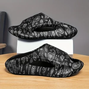 Men's Fashion Slides, Casual Non Slip Slippers, Open Toe Shoes For Indoor Outdoor Beach Shower, Spring And Summer