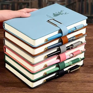 360 Page Premium Leather Buckle, Soft Leather A5 Notebook Suitable For Home, Office, And Study