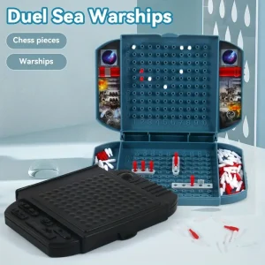 Two Player Table Game Children Interesting Black Warship Sea Ship Board Game Boys Toys