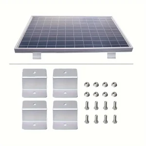 4pcs Solar Panel Mounting Brackets: 100W-300W, RV, Roof, Boat, Off-Grid - Securely Mount Your Solar Panels