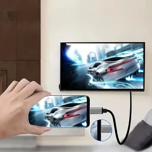 Experience Crystal Clear 4K HD with S8 S9 Mobile to HDTV Adapter: USB3.1 Type-C, HDMI, Male-to-Male Connection, Power Efficient, 2018 Model, Matte Finish